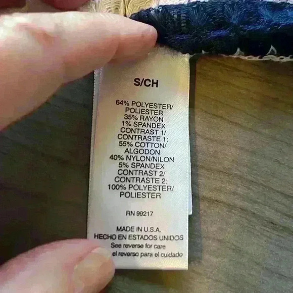 Signature Studio Women's Navy/White Sweater/Cardigan Size Small - Picture 7 of 8